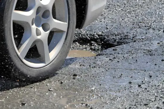 wheel balancing after pathole damage